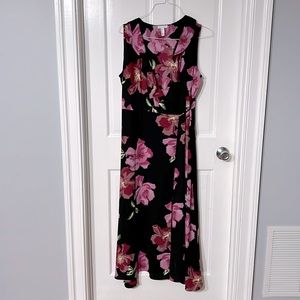 Leith Floral wrapped dress